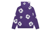 Cotton Wreath Zip Hoodie "Purple" DT424