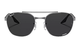 Oval Polarized Sunglasses "Gunmetal" RB3688-004-K8_58