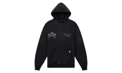 Hand Drawn Thoroughbred Dogs Hoodie "Aged Black" MLM100556 03