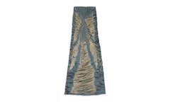 LACED WINDOW MAXI SKIRT "BLUE" 3120220009SS24
