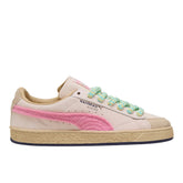 NAHMIAS Suede Crochet Lace Up Sneakers