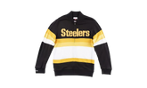 NFL Front Stripe Full Zip Sweater "Pittsburgh Steelers - Black" SWTRAJ18024 PSTBLCK