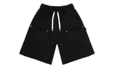 Distressed Carpenter Flat Shorts "Black" GS169