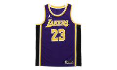 NBA Los Angeles Lakers Statement Edition 2020 Swingman Jersey "Lebron James - Purple / Yellow" CV9481 508