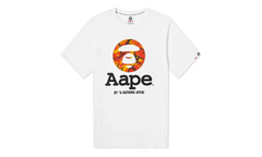 AAPE OG Moonface T-Shirt "White Orange Camo" B762DA4F