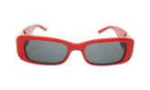Rectangular Frame Sunglasses WMNS "Red / Silver" BB0096S 015