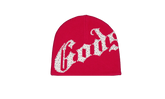 OG Logo Studded Beanie "Red / White" E9AMMHWW