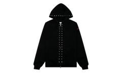 Dane Studded Full Zip Hoodie "Zero - Black" P26SPZ002-BLK