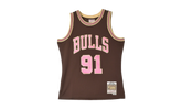 Brown Sugar Bacon Dennis Rodman Swingman Jersey "1997 Chicago Bulls - Brown" TFSM6695 CBU97DRDBROW