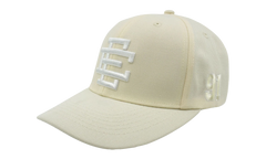 6 PANEL STRUCTURED SNAPBACK "Cream/White" EE440