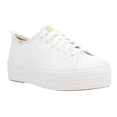 Triple Up Leather Lace Up Sneakers