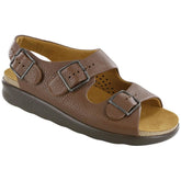 Women's Relaxed Heel Strap Sandal in Amber Wide