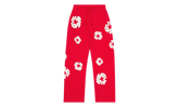 Cotton Wreath Baggy Sweatpants "Red" DT161