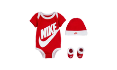 Baby Bodysuit, Hat and Booties 3-PC Box Set "University Red" LN0073 U10