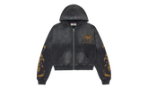 Reborn Waffle Knit Zip Up "Black" VAL139