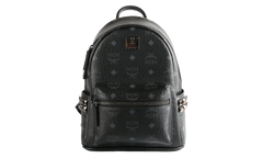 Mini Stark Side Studs Backpack in Visetos "Black" MMKEAVE16BK001