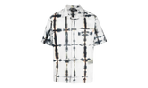 Tie Dye Short-Sleeve Button Down Shirt "White" SS23 W1 SH4 321 GREE
