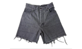 Crossed Denim Shorts "Black" 963279