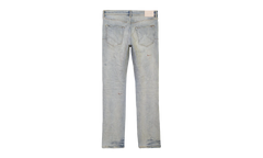 OIL REPAIR SLIM STRAIGHT SKINNY JEANS "Super Light Indigo" P011 SORS123