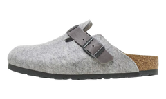 Boston Natural Leather-Felt "Light Grey - Narrow FIt" 1026163