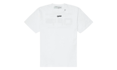 Slim Fit Airport Tape Print T-Shirt "White" OMAA027S201850030188