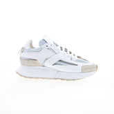 Evander Womens White Synthetic Lace Up Lifestyle Sneakers Shoes