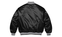Champion® Satin Varsity Jacket "SS26 - Black" SU27455