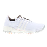Tour360 22 GV9662 Womens White Leather Lace Up Athletic Golf Shoes