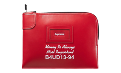 Leather Money Bag "FW25 - Red" SU26988
