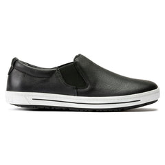 QO 400 Leather Slip On Shoe in Black