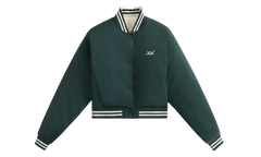 Landry II Cropped Satin Bomber Jacket WMNS "Dark Green" KITH120
