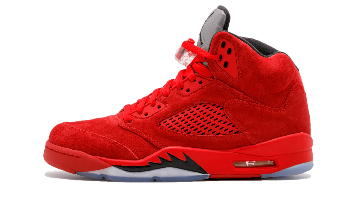 5 Retro "Red Suede" 136027 602