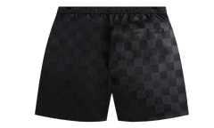 Checkered Satin Collins shorts "Black" KHM060696 001