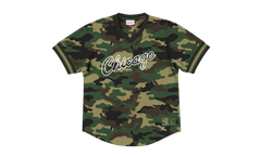 NBA Mesh V-Neck Tee "Chicago Bulls - Camo" MSPOMG18018 CBUCMWD1