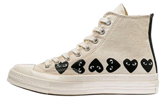 Chuck Taylor All Star 70 Hi "Comme des Garcons PLAY Multi-Heart Milk" AZ K127 001