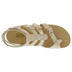 Womens Aria Sandal in Soft Gold