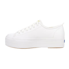 Triple Up Leather Lace Up Sneakers
