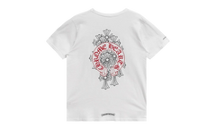 Cemetery Cross Red Horseshoe Tshirt "White/Red" CHRM0687