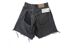 Crossed Denim Shorts "Black" 963279